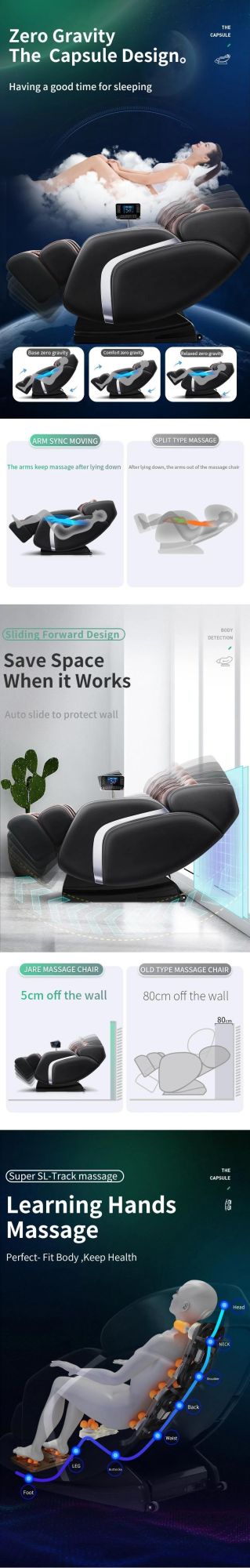 Wholesale High Quality Body Application Electric Zero Gravity Massage Chair